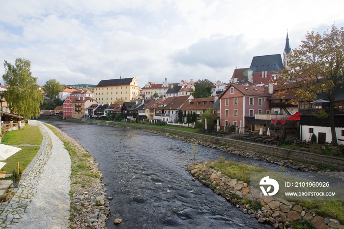 捷克克鲁娒洛夫老城(Krumlov) 伏尔塔瓦河