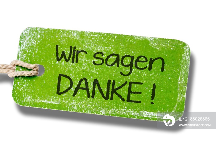 Danke sagen - Natur Plakette