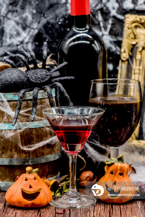 Halloween wine and Halloween drink