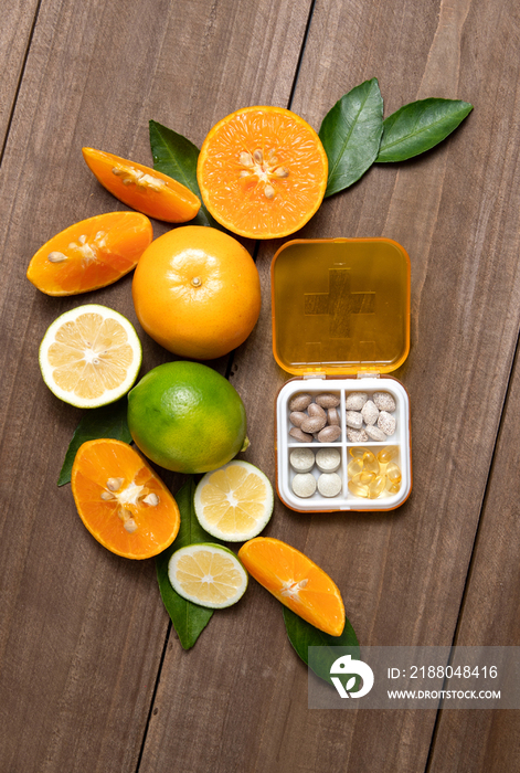 柑桔类水果和药盒