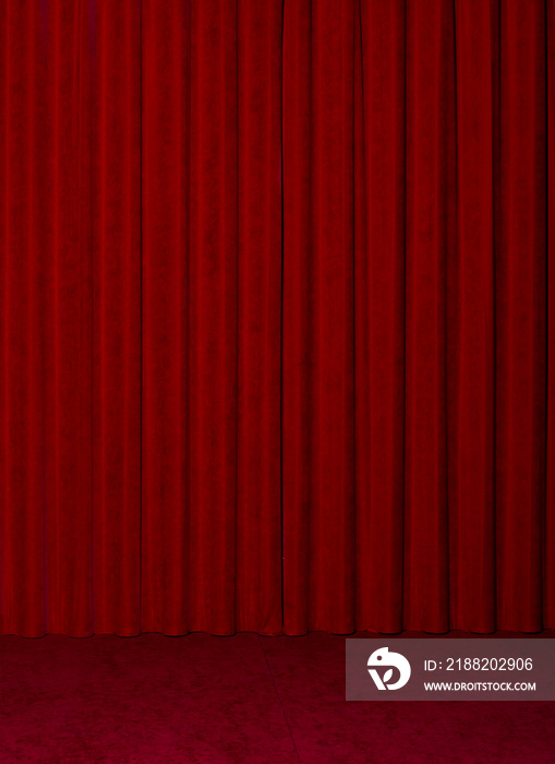red velvet curtains for background