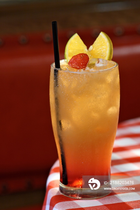 Planter’s Punch, rum drink, orange juice, pineapple juice, lemon and grenadine