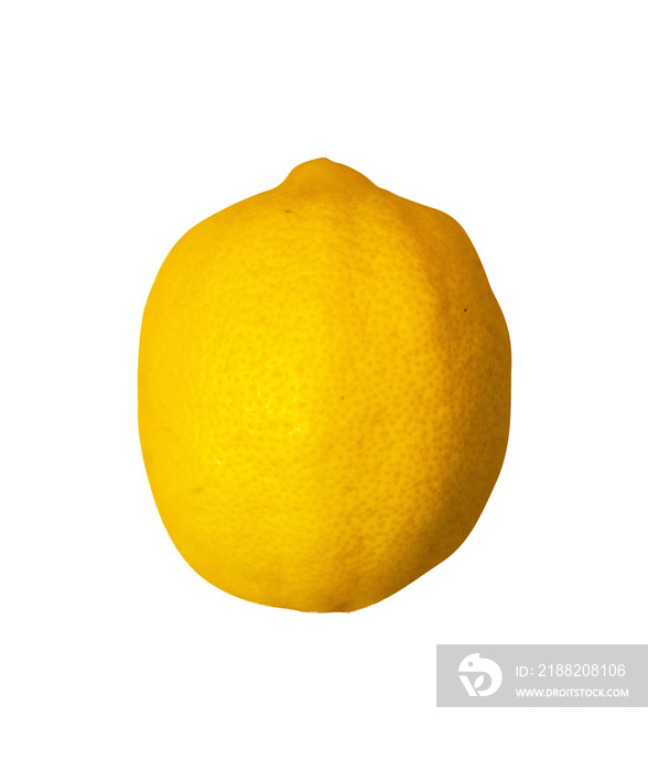 whole lemon isolated