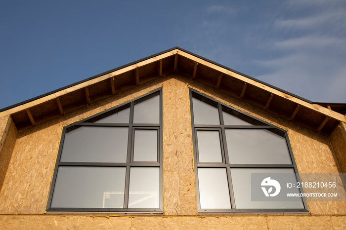 Construction of a town houses from SIP panels.