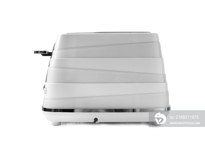 Modern toaster on a white background.