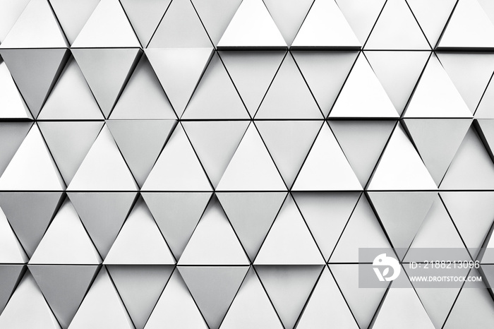 Geometric silver background with rhombus and nodes. Modern dilver background..