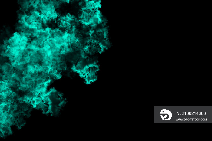 abstract colored dust explosion on a black background.abstract powder splatted background.