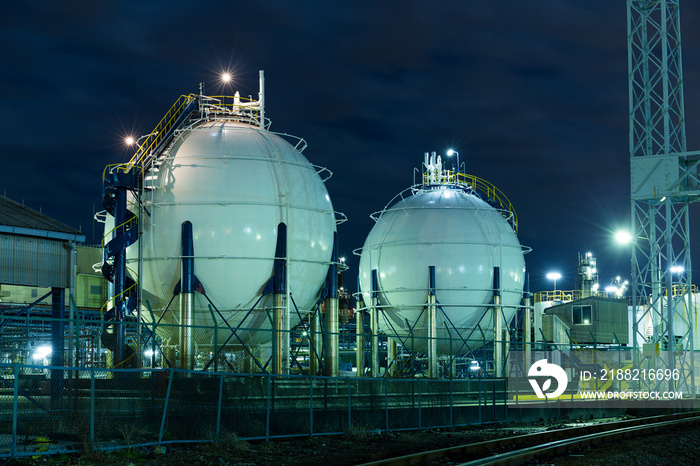 Gas storage tanks