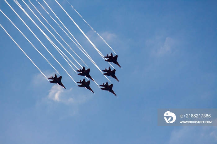 Performance Air Group Swifts at an air show in Sochi