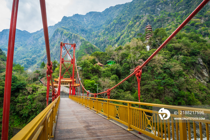 Taroko national park Hsiang-Te Temple in Tienshiang area in Taiwan.