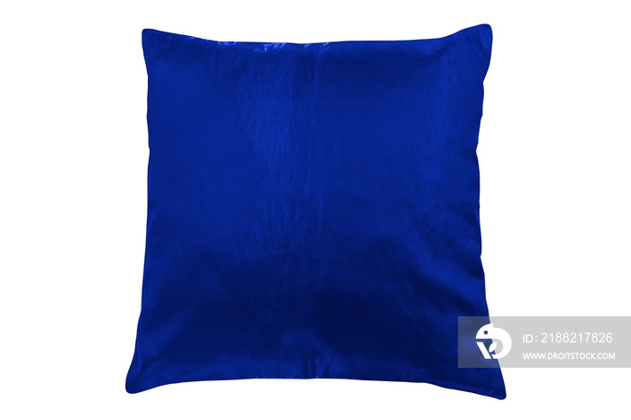 Dark Blue Silk Pillow