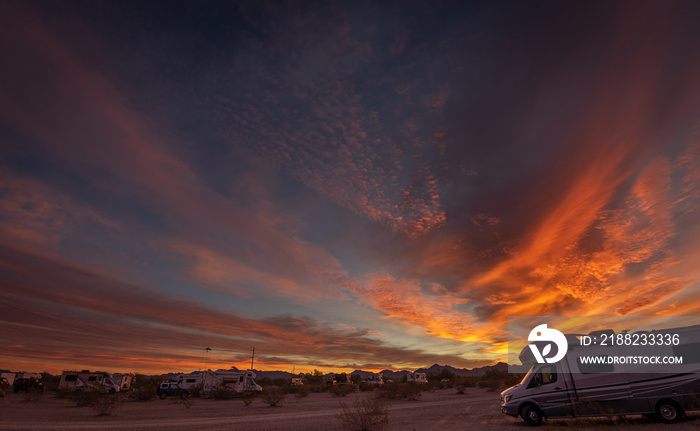 Sunrise in Quartzsite AR