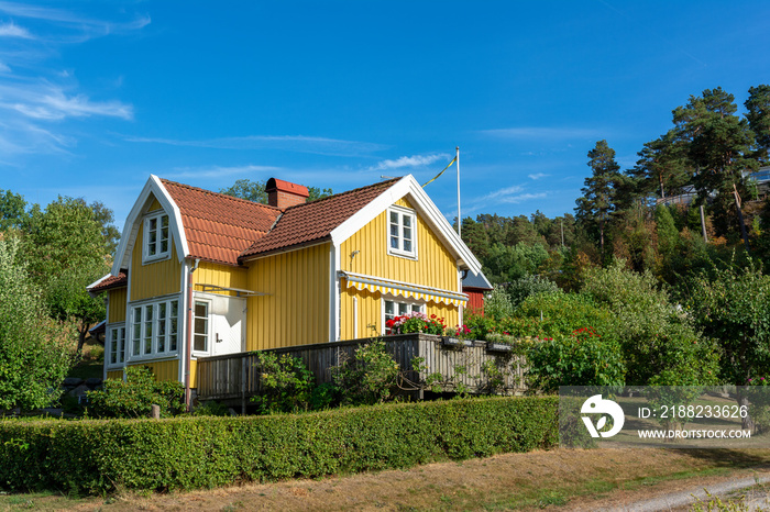 Swedish houses by the coast