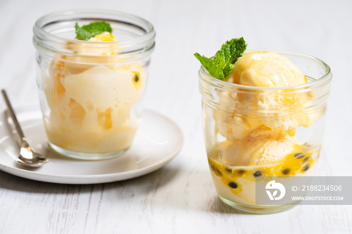 passion fruit ice cream