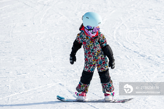 People are having fun in downhill skiing and snowboarding