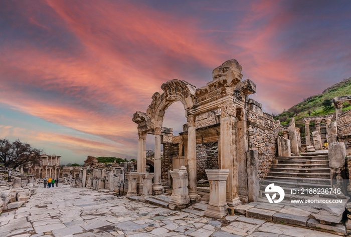 The Hadrian Temple of Ephesus Ancient City