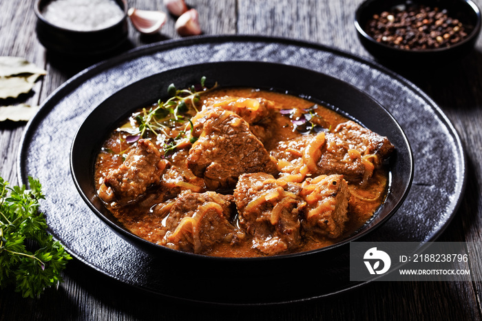 Flemish Stew, carbonnade, meet stew in bowl