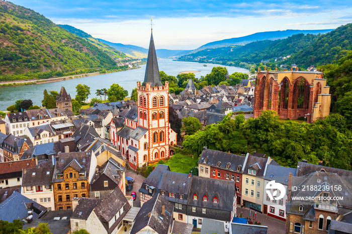 Bacharach old town in Germany