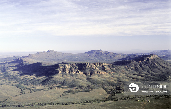 aerial of Wilpena pound,South Australia