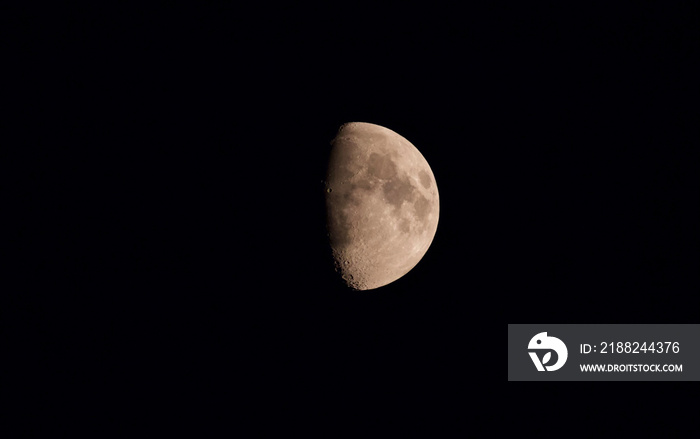 Moon up close waxing gibbous