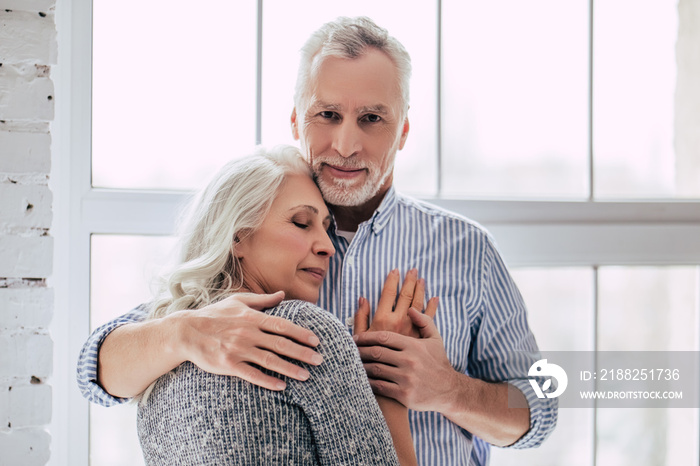 Senior couple at home