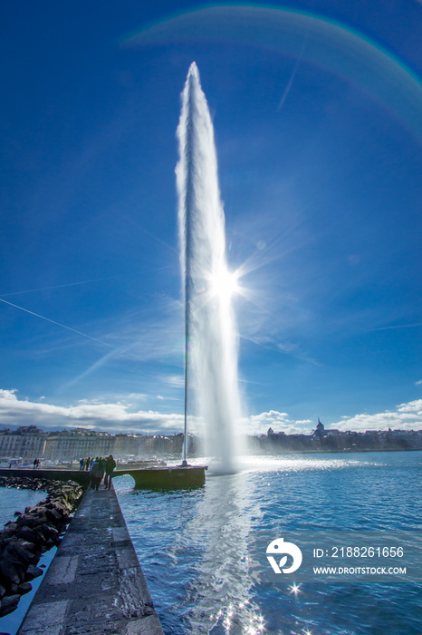 Geneva’s fountain on the lake