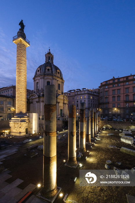 Foro Traiano and Column, Rome, Lazio, Italy