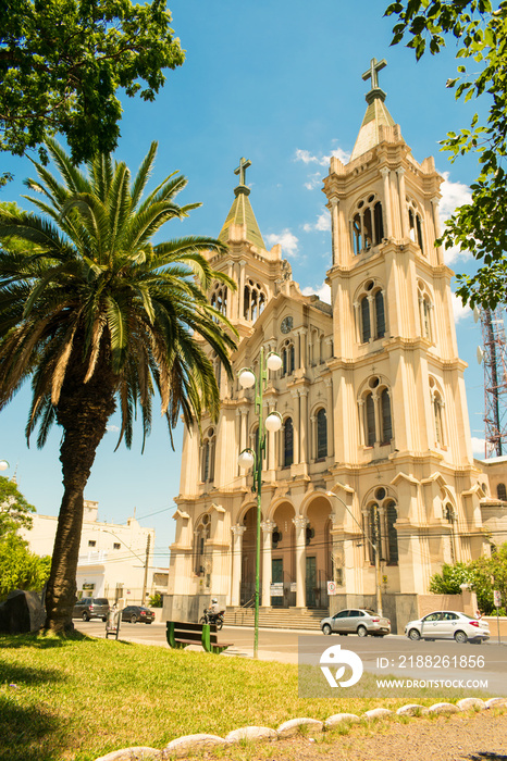 St. Ann Cathedral (Catedral de Santana), 19th century church in the center of Uruguaiana, RS - Brazil