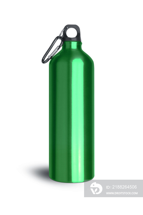 Metallic green water bottle