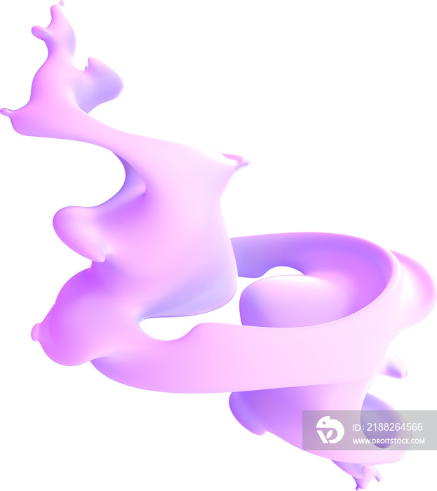 Fluid 3d Abstract Fluid Smooth Fractal Sculpture Shape