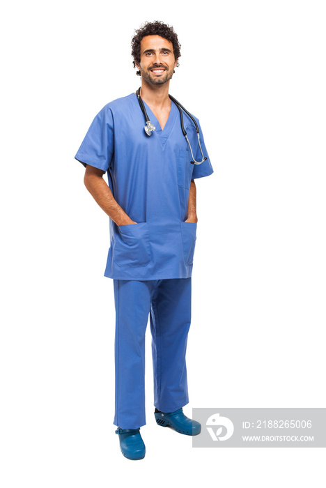 Doctor full length portrait