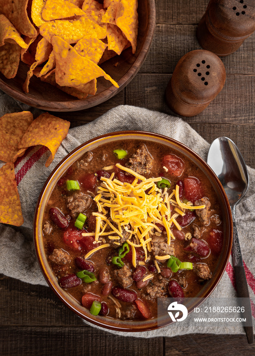 Bowl of chili con carne