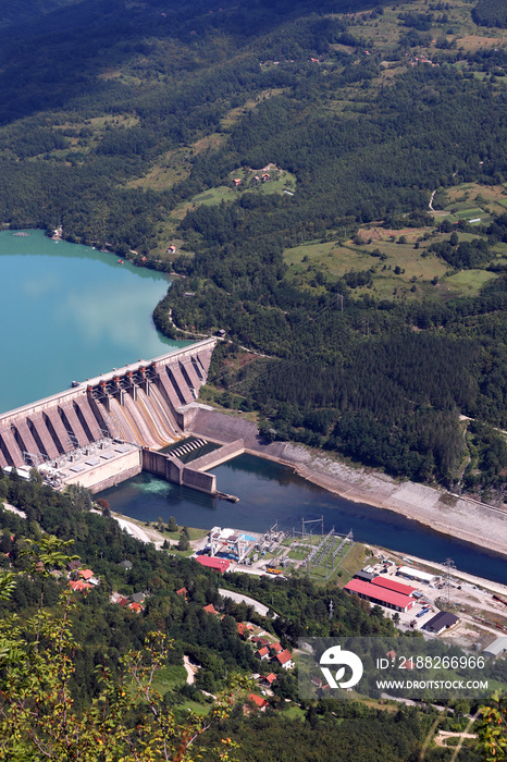 hydroelectric power plant on river