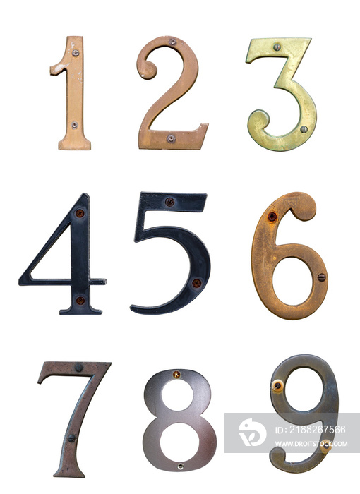 Old house number signs