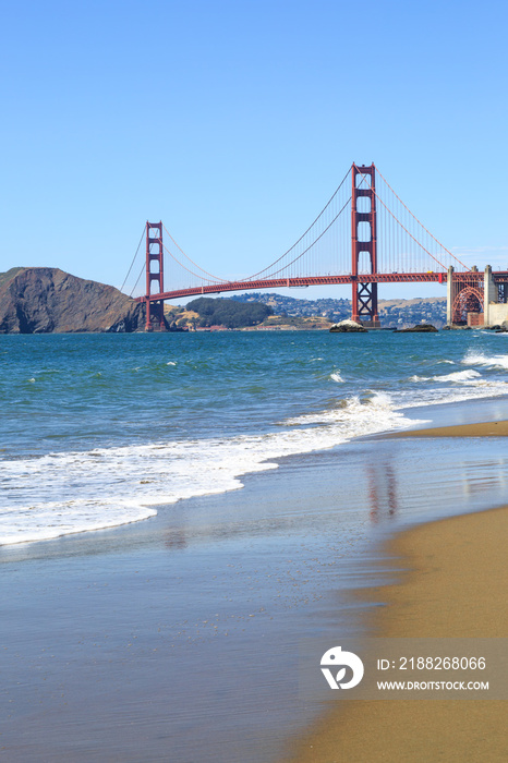 View of the Golden Gate Bridge from Baker Beach