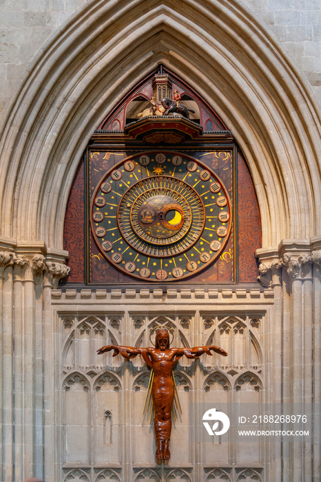 Wells Cathedral Astronomical Clock - Wells Cathedral - England