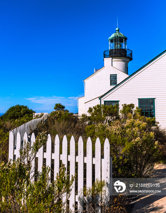 Lighthouse at Cabrillo National Monument at Point Loma, San Diego