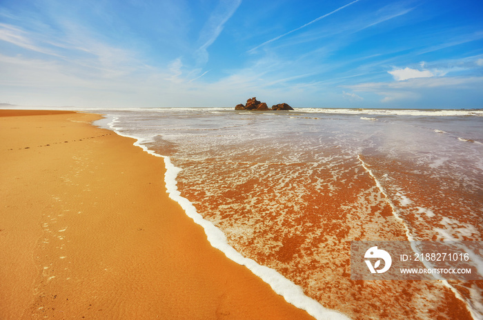 stunning beach on the Atlantic ocean