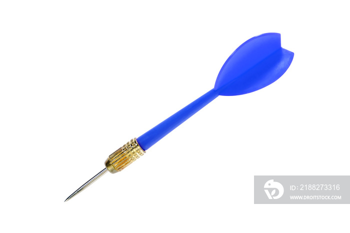 Dart / Blue dart on white background.