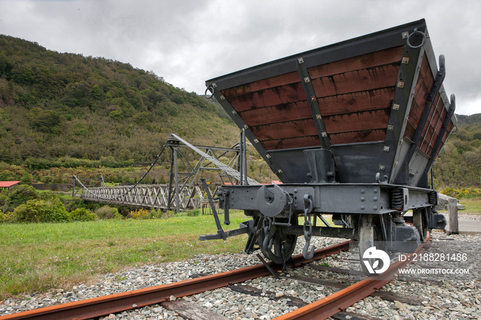 Brunner coal mine. Westport. New Zealand. Historic site