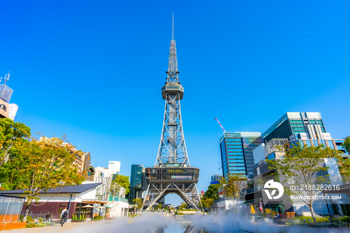 名古屋テレビ塔とミズベヒロバ 愛知県名古屋市