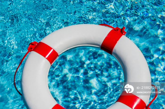 lifebuoy in a pool