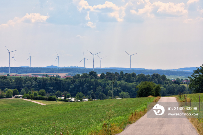 Windparkanlage im Ostalbkreis