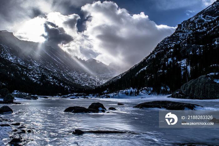 Snowy Sunrise in Colorado