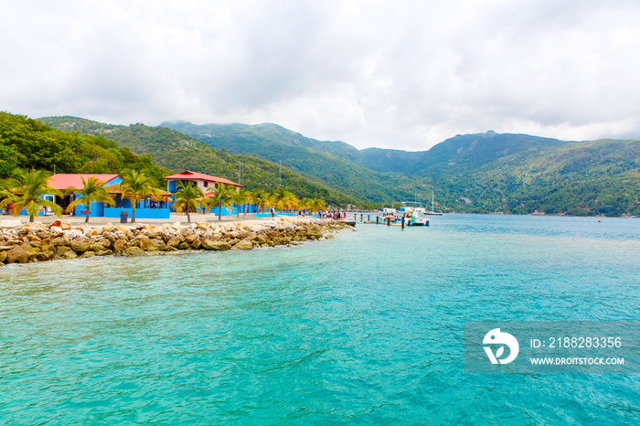 Beach and tropical resort, Labadee island, Haiti.