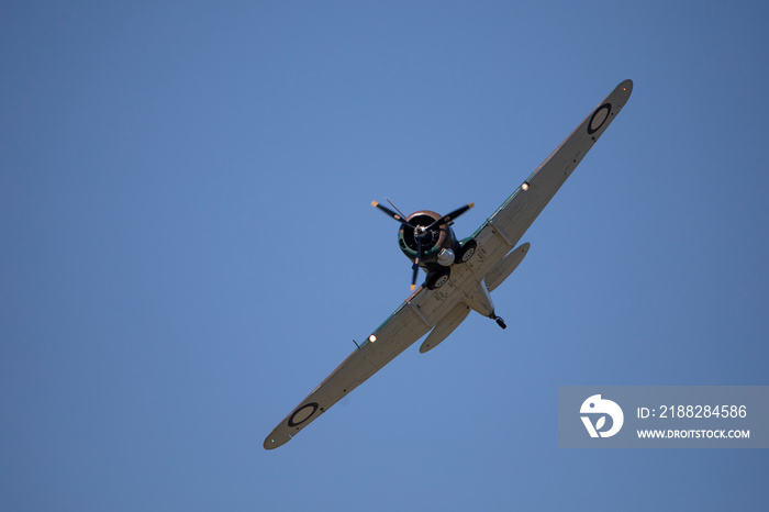 Old World War 2 navy bomber plane USA