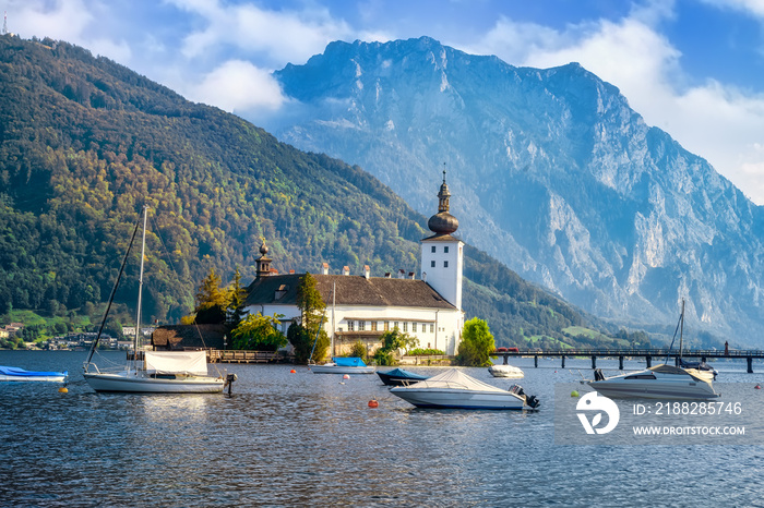 Schloss Ort (or Schloss Orth) is an Austrian castle situated in the Traunsee lake, in Gmunden