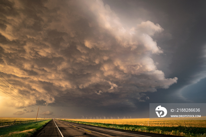 Stormclouds Crossing the Road