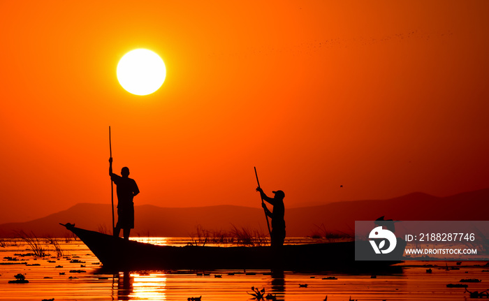 Pescadores del Lago de Chapala. Jalisco, México.