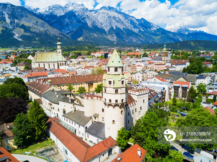 Hall Tirol aerial view